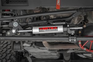 Jeep Wrangler Steering Stabilizer - Rough Country - Vertex Pass-Through - '07-'10